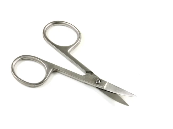 Nůžky na manikúru izolovaných na bílém — Stock fotografie