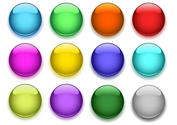 stock vector Glossy buttons.