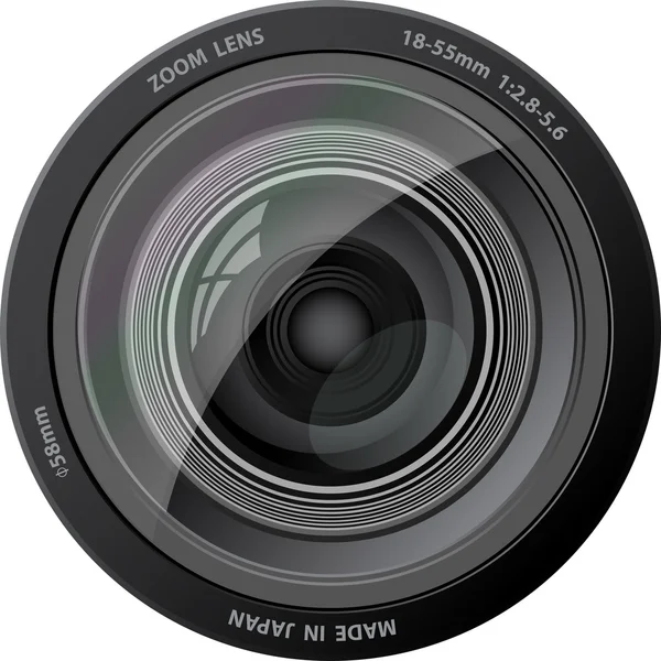 De lens van de camera van de vector. — Stockvector