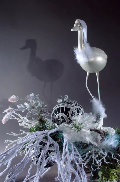 Kerstmis heron — Stockfoto