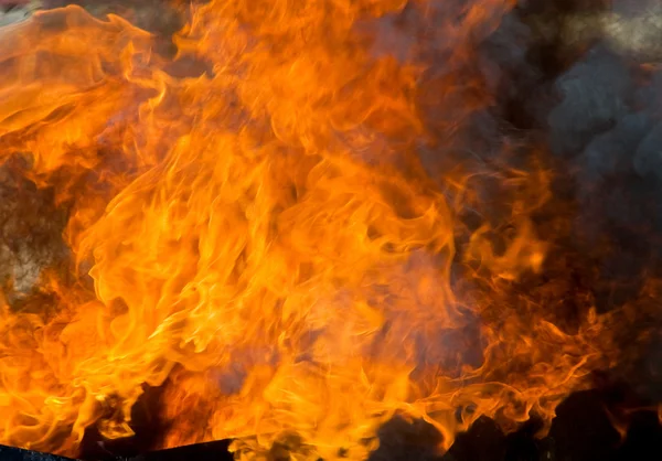 Flammor bakgrund — Stockfoto