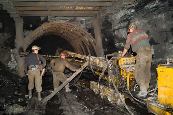 Conveyor for coal — Stock Photo, Image