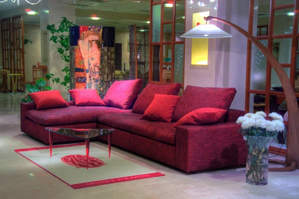 Interiör med nya möbler — Stockfoto