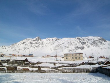 Fringe ektim; ekilen dağ. Kar w