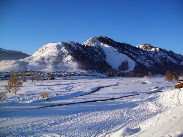 Mountain Altai in winter — Stock Photo, Image
