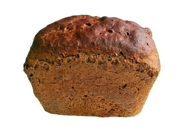 Muffin van brood op witte achtergrond — Stockfoto