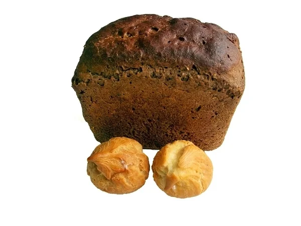 Brood en koekje van muffin — Stockfoto