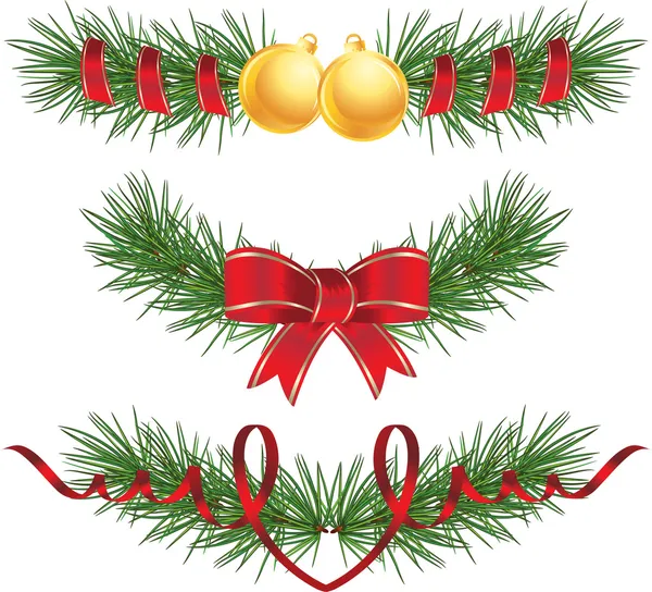 Ikony świąteczne dekoracji — Wektor stockowy