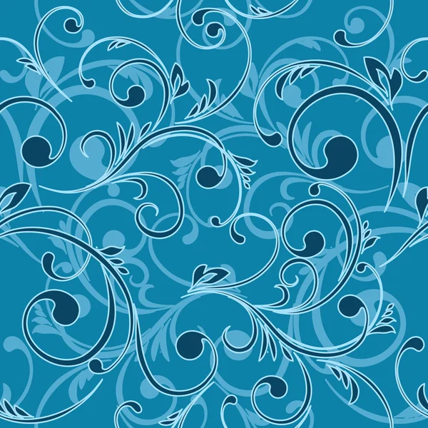 Bleu vintage sans couture — Image vectorielle