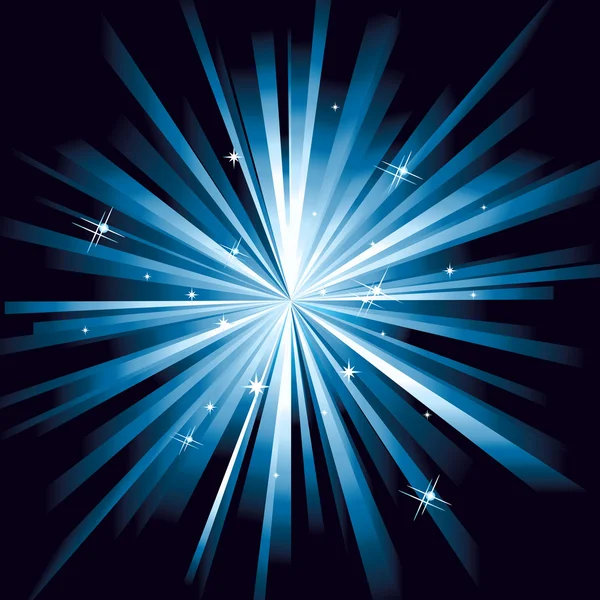 Μπλε αστέρι πυροτέχνημα — Διανυσματικό Αρχείο