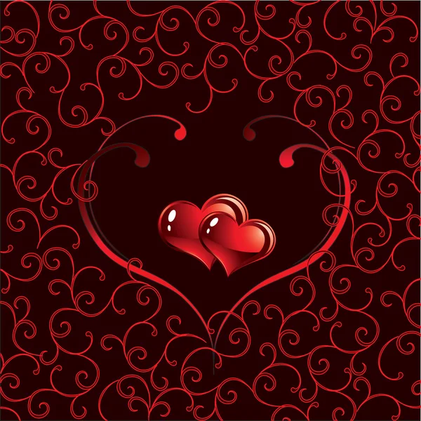 Valentines coeur — Image vectorielle