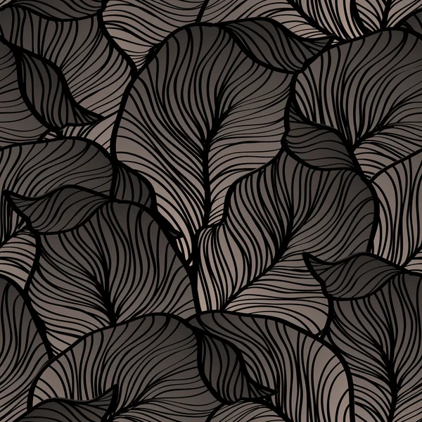 Noir abstrait sans couture — Image vectorielle