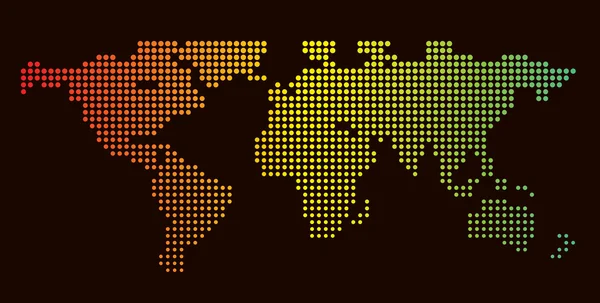 Παγκόσμιος Χάρτης "ουράνιο τόξο" — Διανυσματικό Αρχείο