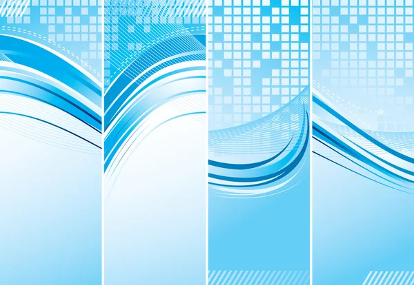Blue abstract banner — Stock Vector