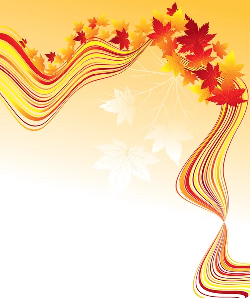 stock vector Autumn leaf background