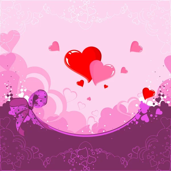 The background the hearts — Stock Vector