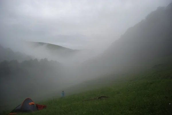 高山上的雾 — 图库照片