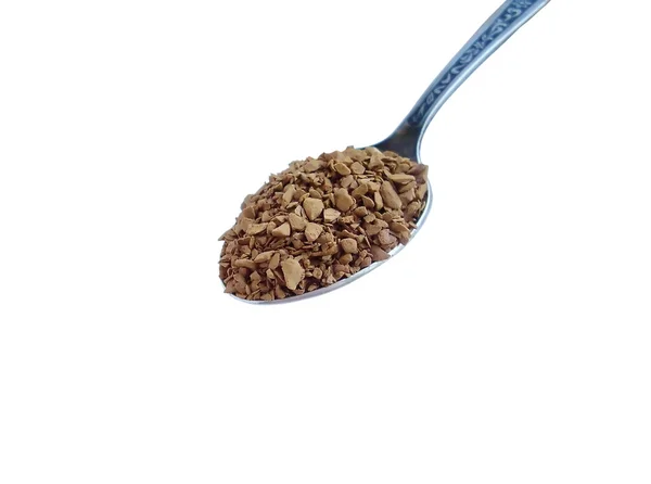 Instant coffee in a teaspoon — Stock Photo, Image