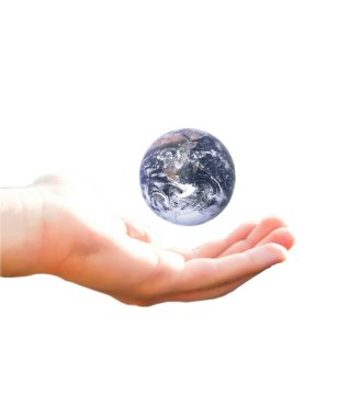 Earth in my hand clipart