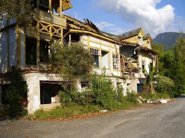 stock image Destroyed house in Abkhazia