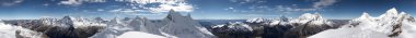 Summit panorama clipart