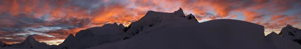 stock image Mountain sunrise panorama