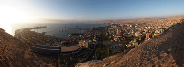 Hafenpanorama von Arica — Stockfoto