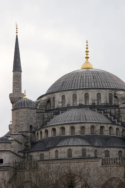 Koepel van de Blauwe Moskee in de winter, Istanbul, Turkije — Stockfoto