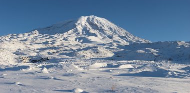 Panoramic image of Mount Ararat in winter, Turkey clipart