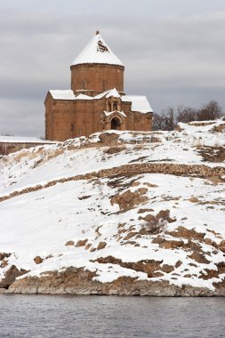 Church of the Holy Cross, Akdamar Island, Turkey clipart