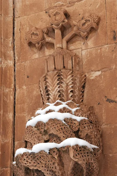 Pietra floreale su Palazzo Ishak Pasha, Turchia orientale — Foto Stock
