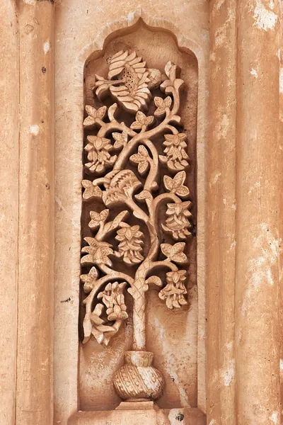 Escultura floral no Palácio Ishak Pasha, no leste da Turquia — Fotografia de Stock