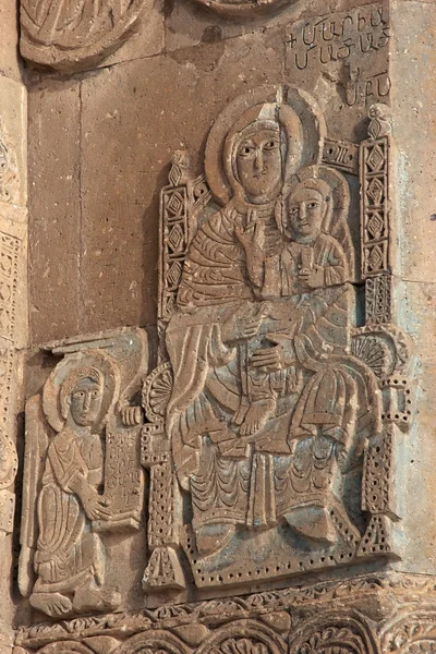 Carving on Armenian church at Akdamar, Turkey — Stock Photo, Image