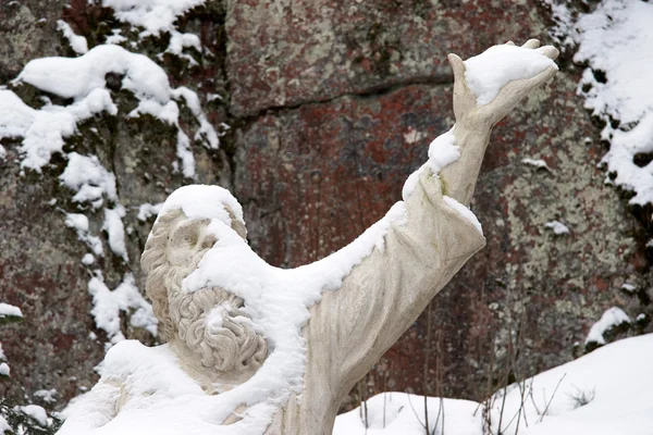 Estátua de Vainamoinen, personagem do folclore finlandês — Fotografia de Stock