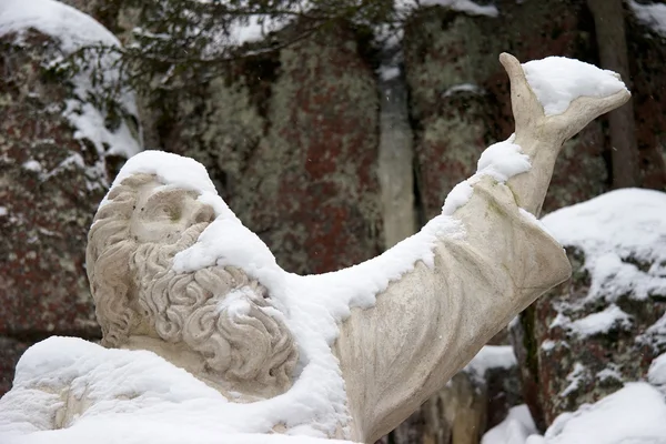 Статуя Вайнамойнена, героя фінського епосу Калевала. Стокове Фото