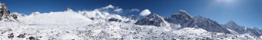 Himalaya mountain panorama with Cho Oyu summit, Nepal clipart