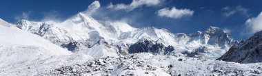 Cho Oyu mountain panorama, Everest region, Himalayas, Nepal clipart