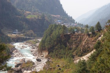 Dudh Kosi Nehri, Everest Yolu, Himalayalar, Nepal