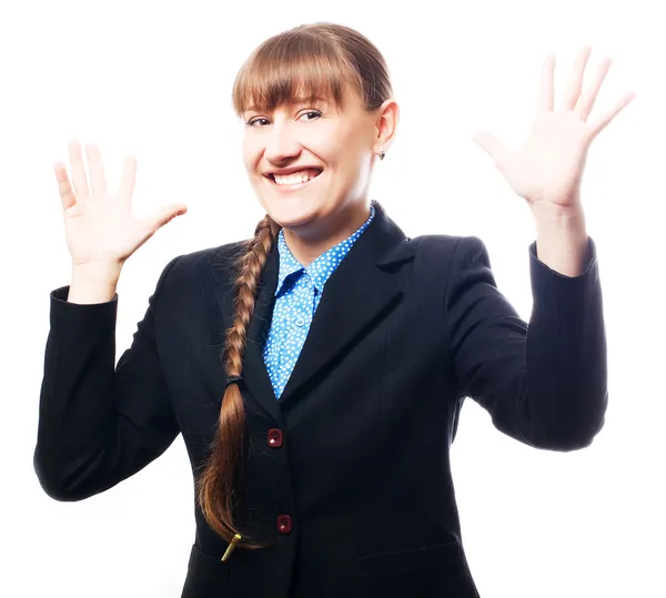 Happy success business woman — Stock Photo, Image