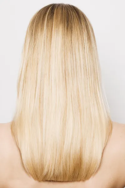 Skönhet blonda hårstrån — Stockfoto