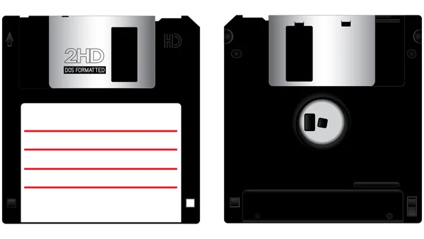 Diskette voor- en achterkant — Stockfoto