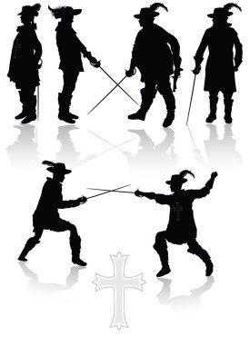 Royal musketeers clipart