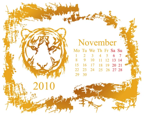 Maand november — Stockvector