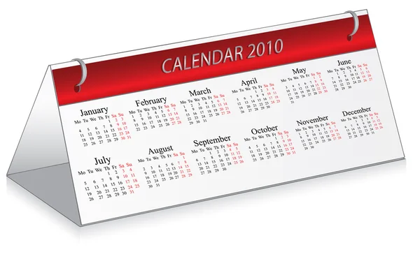 Kalender 2010 — Stockvector