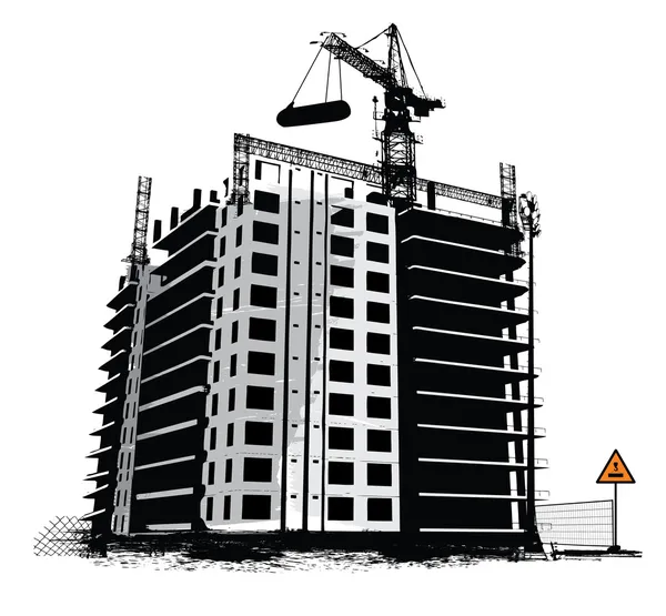 Lavori di costruzione — Vettoriale Stock