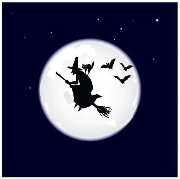 Latający czarownica — Wektor stockowy