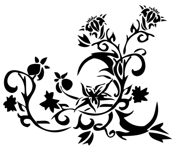 Векторные цветы — стоковый вектор