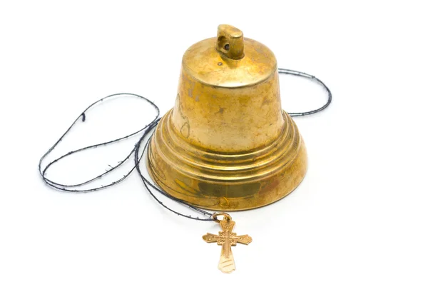 Hand bell and dagger — Stock Photo, Image