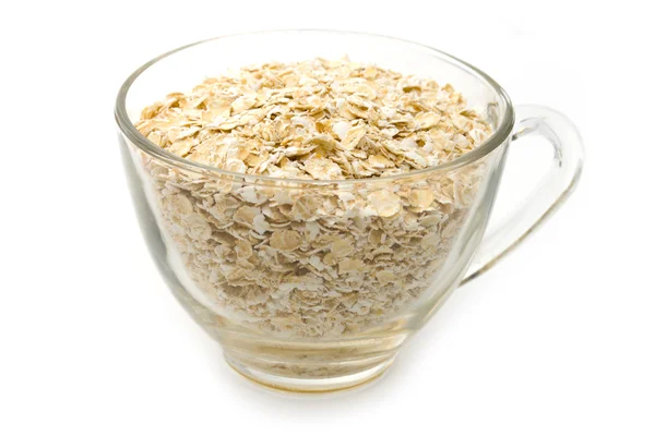 Oats in cup — Stock Photo, Image