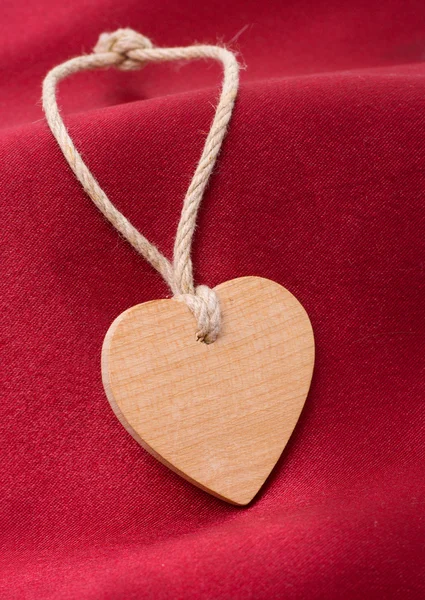 Coração de madeira Imagem De Stock
